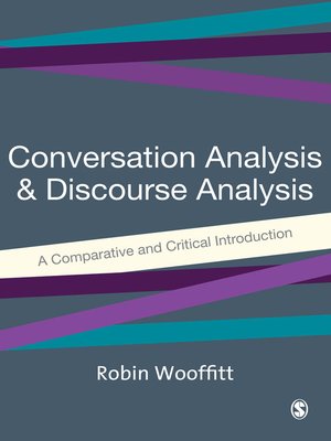 cover image of Conversation Analysis and Discourse Analysis